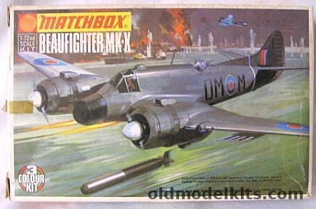 Matchbox 1/72 Beaufighter Mk-X - RAF Coastal Command 254 Sq 1945 or 144 Sq 1945, PK-103 plastic model kit